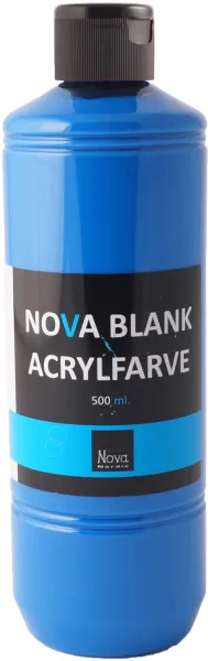 Nova akryylimaali kiiltävä 500 ml. Pääsininen