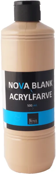 Nova akryylimaali kiiltävä 500 ml. Iho/Beige