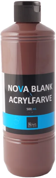 Nova akryylimaali kiiltävä 500 ml. Ruskea