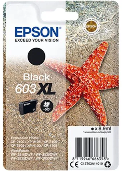 Epson 603XL mustepatruuna