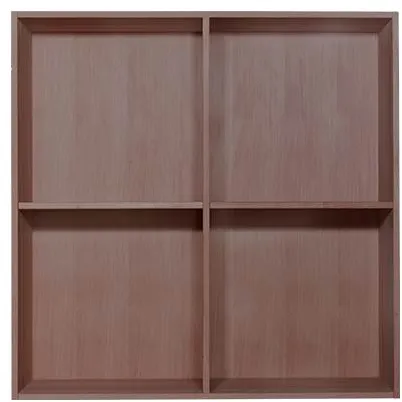 Kidi-kirjahylly - Massiivinen sormiliitetty tammi - Vaalea savusävy - 34 cm