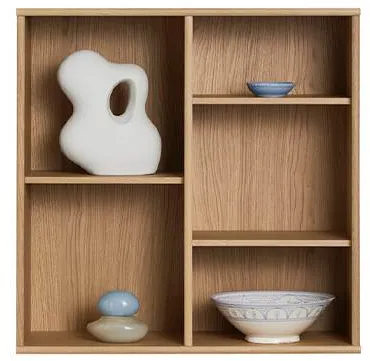 Mistral-kirjahylly, jossa on 3 hyllyä