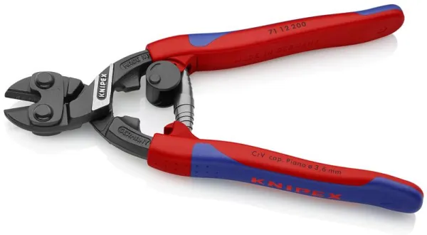 Knipex CoBolt® Kompakti pulttileikkuri musta atramentoitu, ohuella monikomponenttikahvalla 200 mm