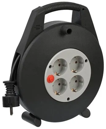 Brennenstuhl Kaapelikelarulla Vario Line 4-osainen 10m sch