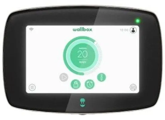 Wallbox Commander 2 latausasema Wi-Fi:llä, 22 kW, 5 metriä, Tyyppi 2, musta