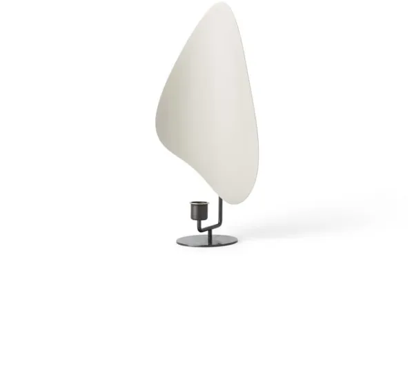 Audo Flambeau Kynttilänjalka H34 Kiillotettu Messinki/Harmaa