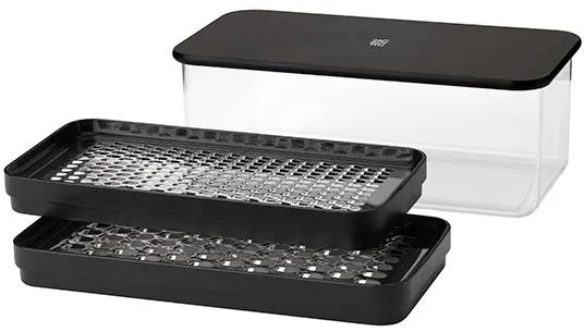 RIG-TIG GRATE-IT Raastin säiliöllä - Musta