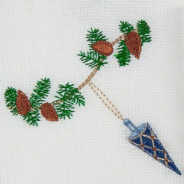 Langkilde & Søn - Jouluserpietti, jossa sininen kartiokoriste