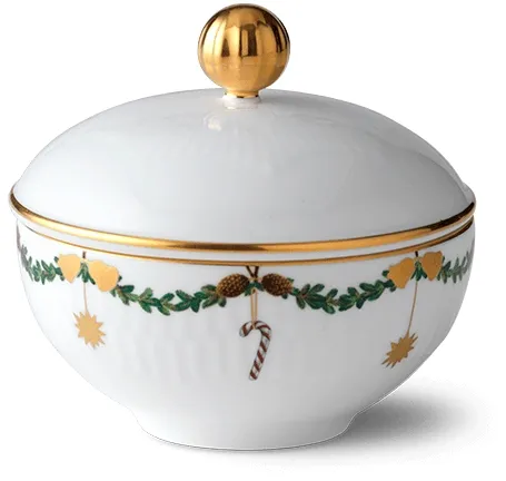 Royal Copenhagen Stjerne Riflet Joulu sokerikko - 15 cl