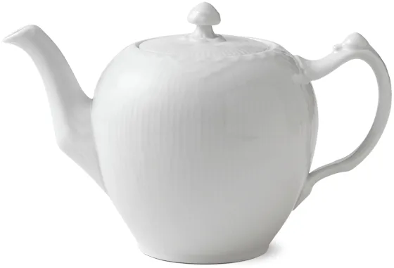 Royal Copenhagen Valkoinen Half Lace teekannu kannella - 100 cl