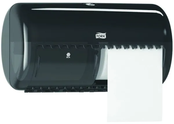 Tork kaksoisannostelija, wc-paperille, 2 rullaa, musta, T4