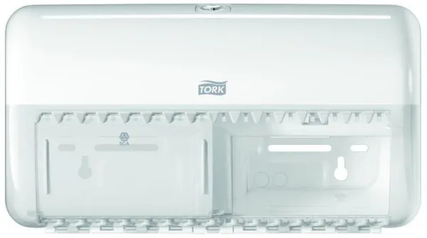 Tork kaksoisannostelija, wc-paperille, 2 rullaa, valkoinen, T4