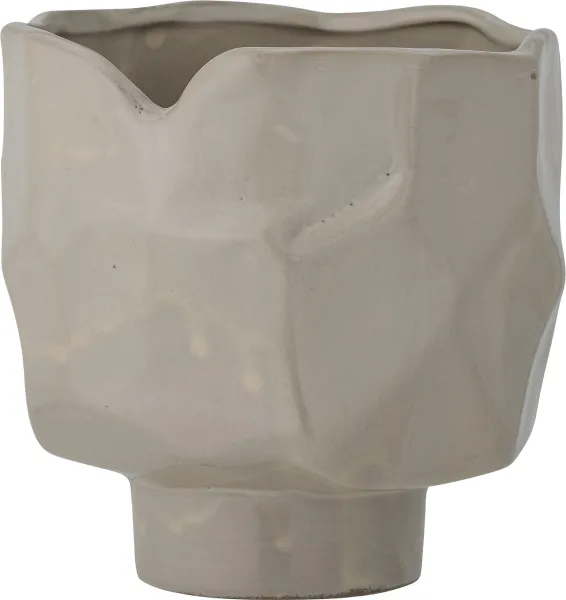 Sella, kukkaruukku, harmaa, kivitavara