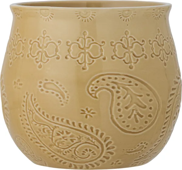 Rani, kukkaruukku, keltainen, kivitavara